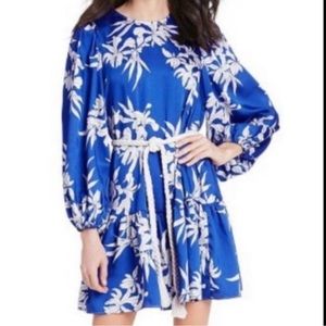 Alexis × Target Blue Floral Dress with Rope Belt.‎- NWT